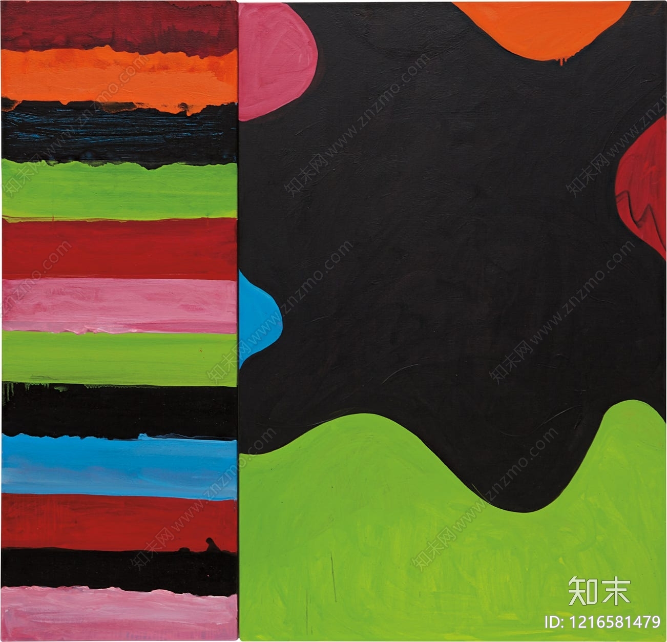 现代艺术画贴图下载【ID:1216581479】