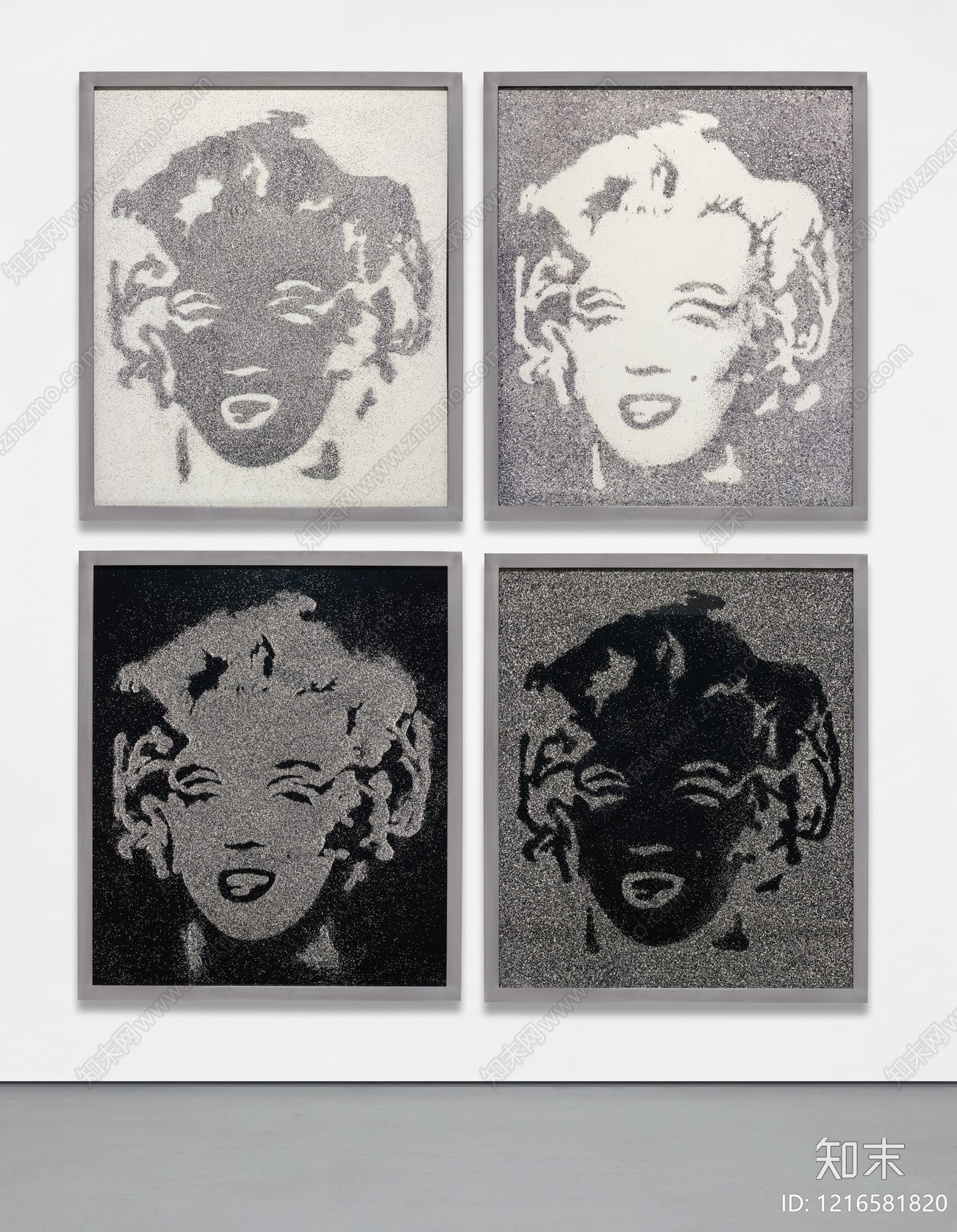 现代黑白挂画贴图下载【ID:1216581820】