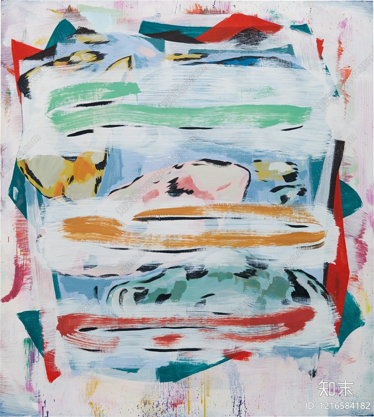 现代抽象画贴图下载【ID:1216584182】