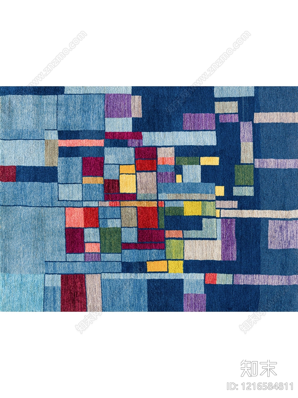 现代格子地毯贴图下载【ID:1216584811】