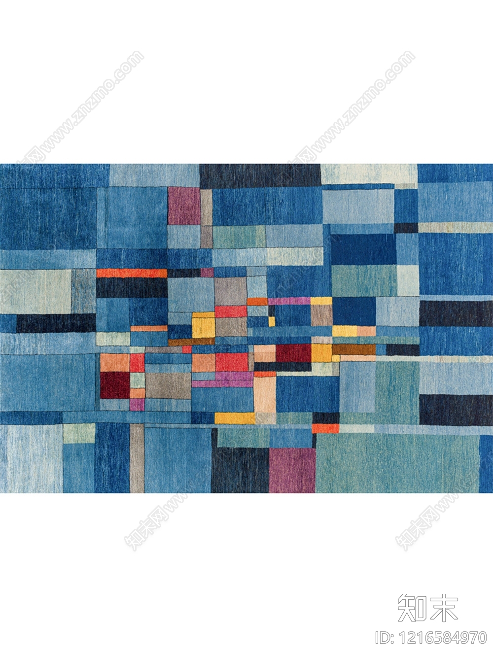 现代格子地毯贴图下载【ID:1216584970】