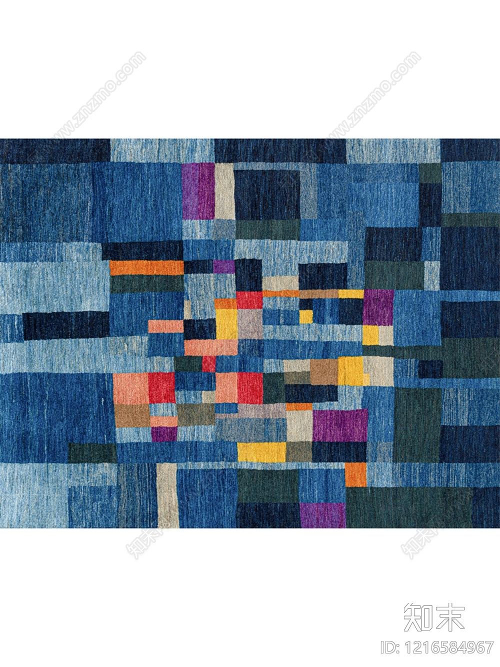 现代格子地毯贴图下载【ID:1216584967】