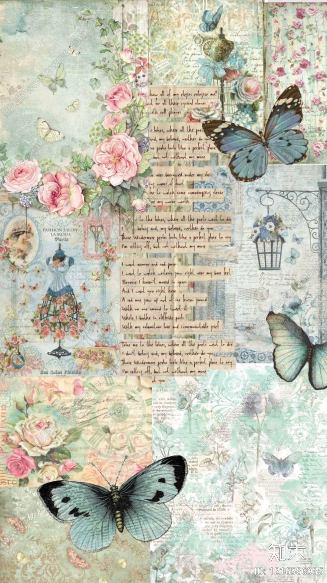 花鸟壁纸贴图下载【ID:1216586936】