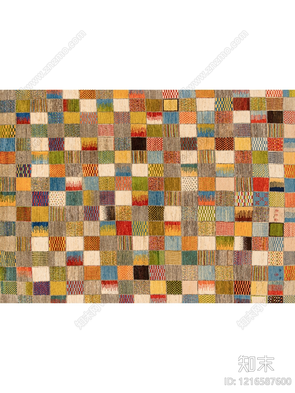 现代格子地毯贴图下载【ID:1216587600】