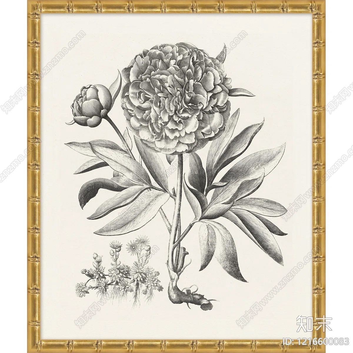 北欧黑白挂画贴图下载【ID:1216600083】