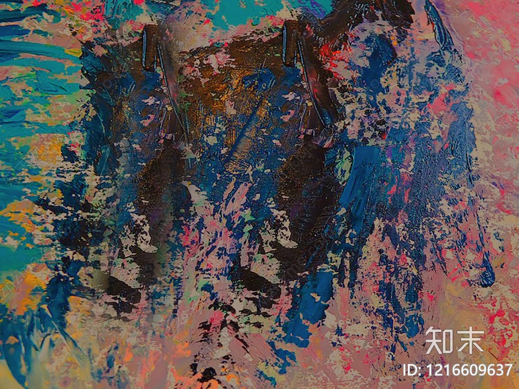 现代艺术画贴图下载【ID:1216609637】