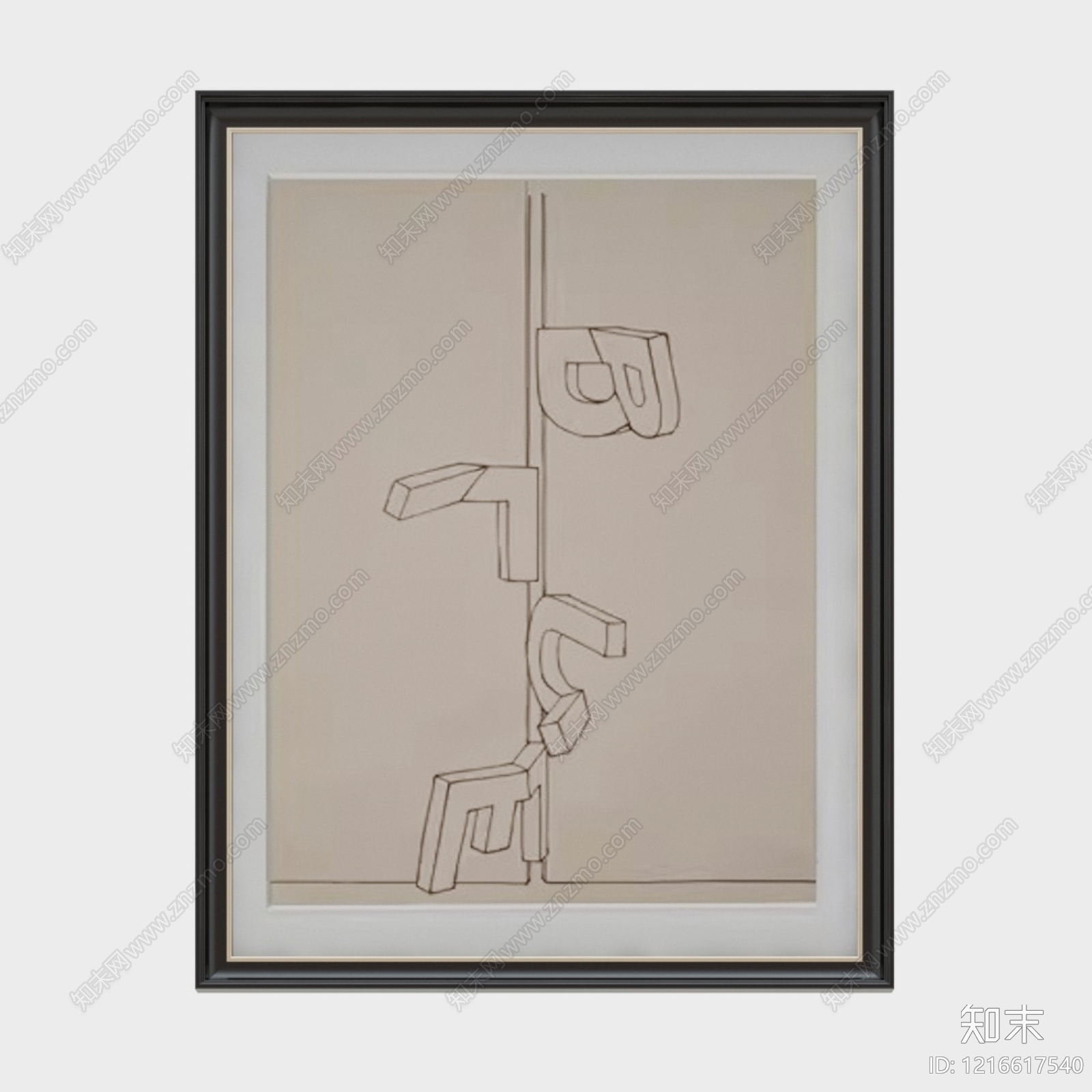 中古抽象画贴图下载【ID:1216617540】