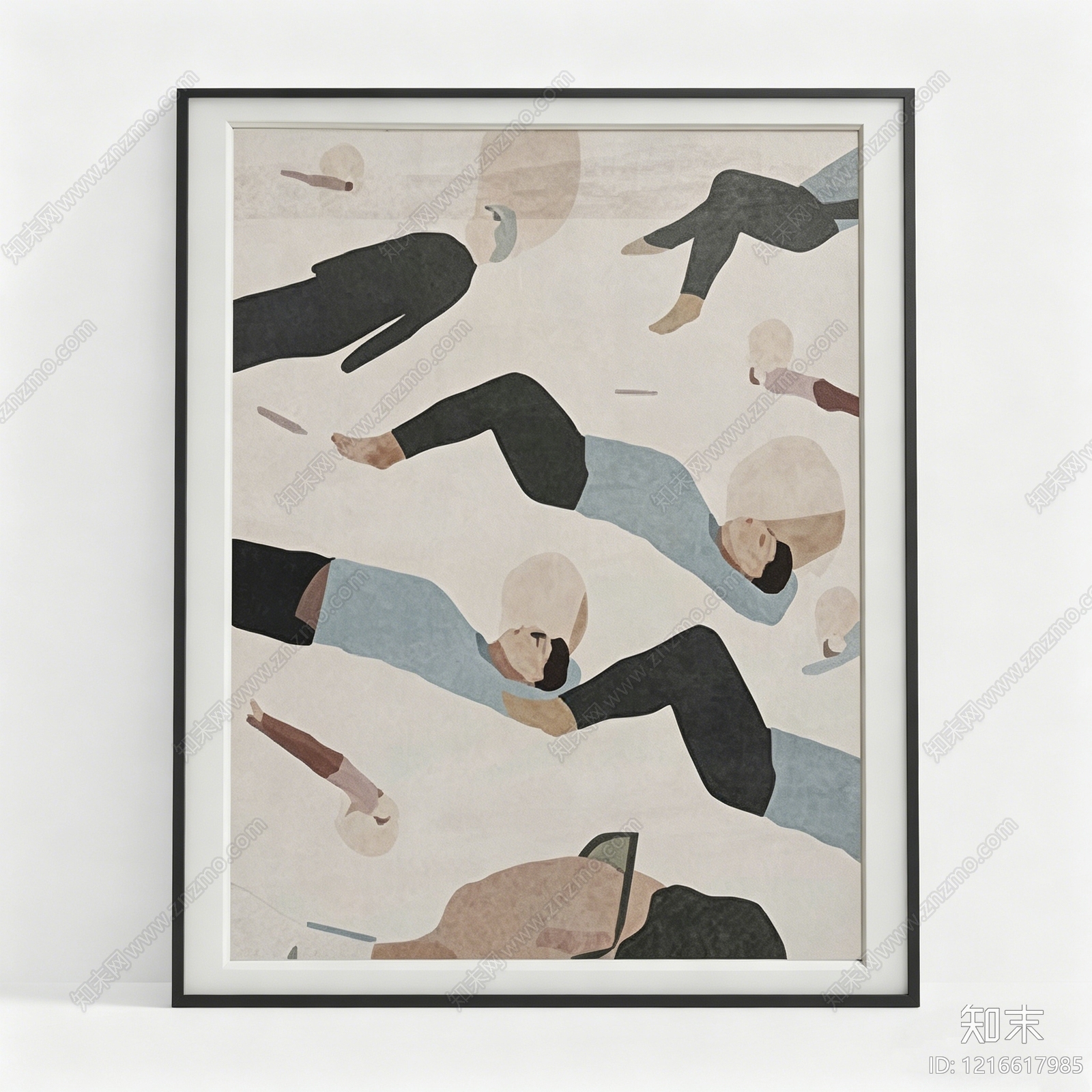 现代抽象画贴图下载【ID:1216617985】