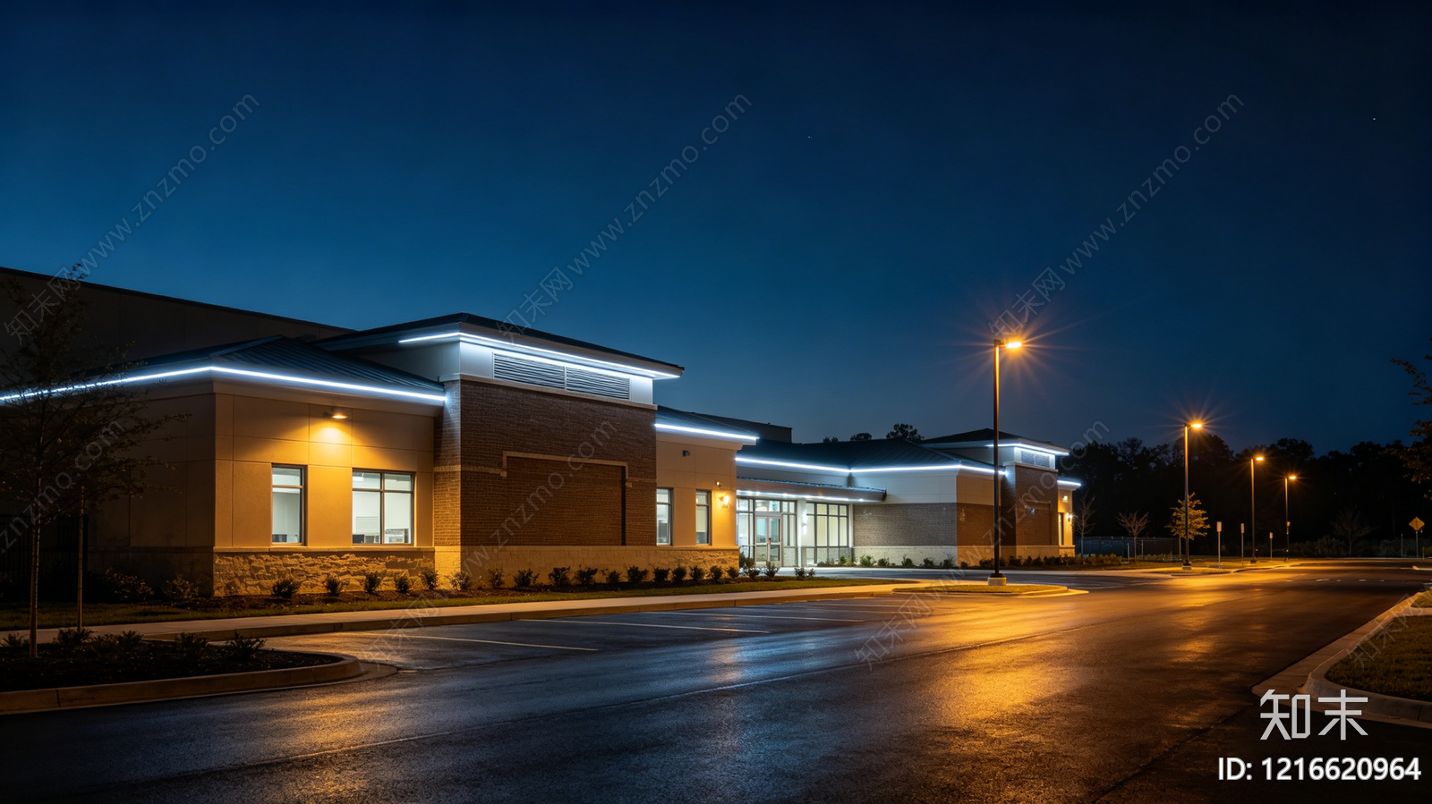 现代夜晚贴图下载【ID:1216620964】