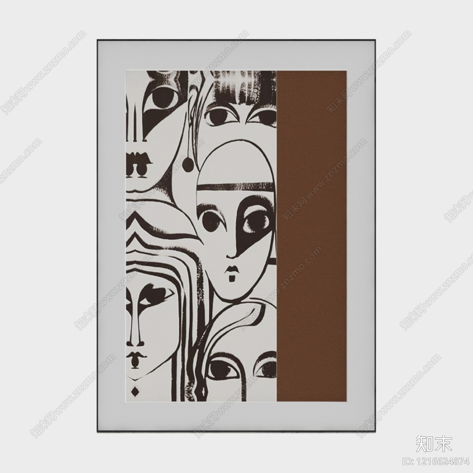 中古抽象画贴图下载【ID:1216624874】