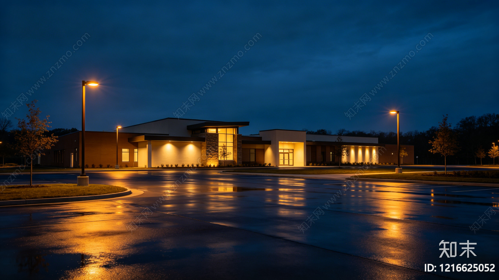 现代夜晚贴图下载【ID:1216625052】