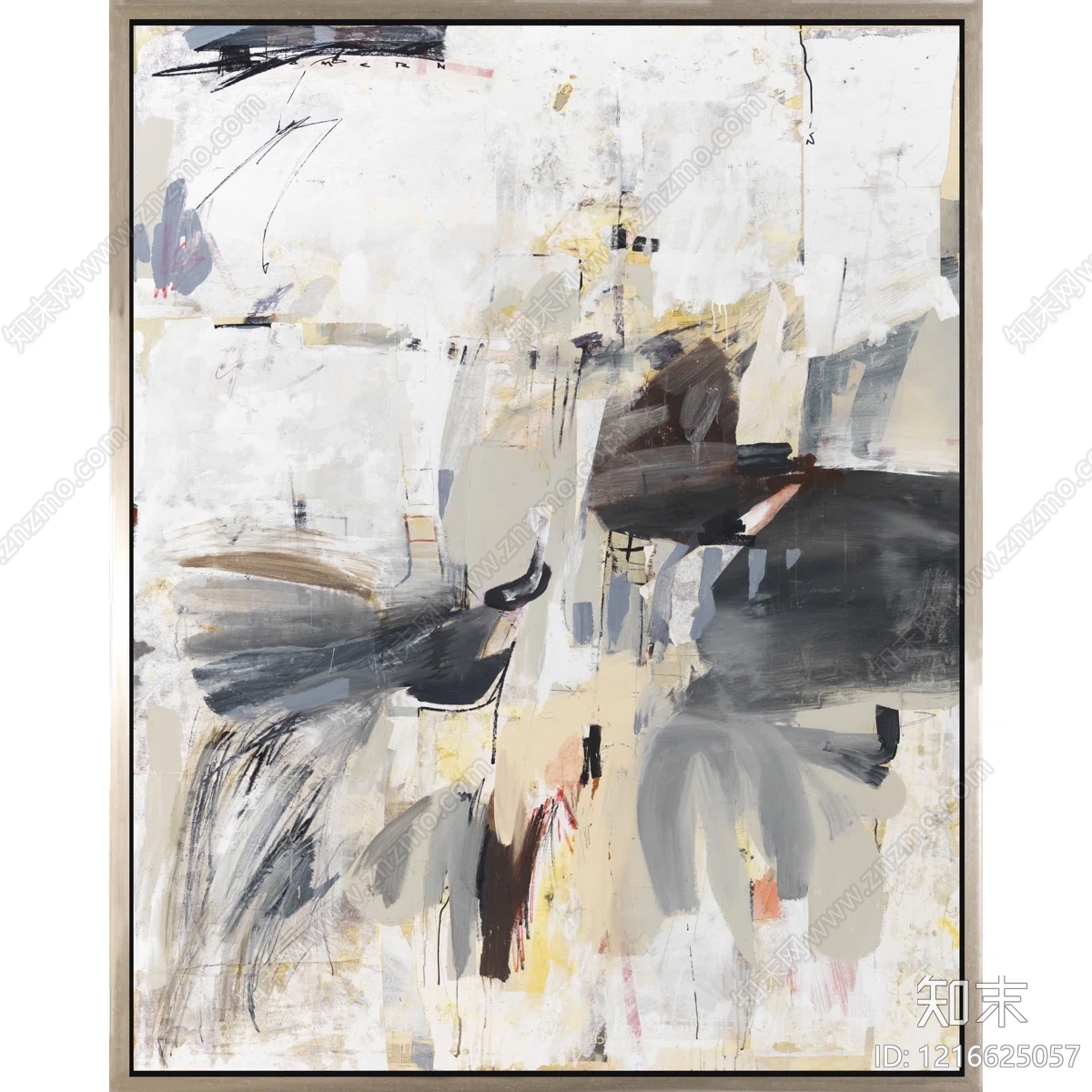 北欧抽象画贴图下载【ID:1216625057】