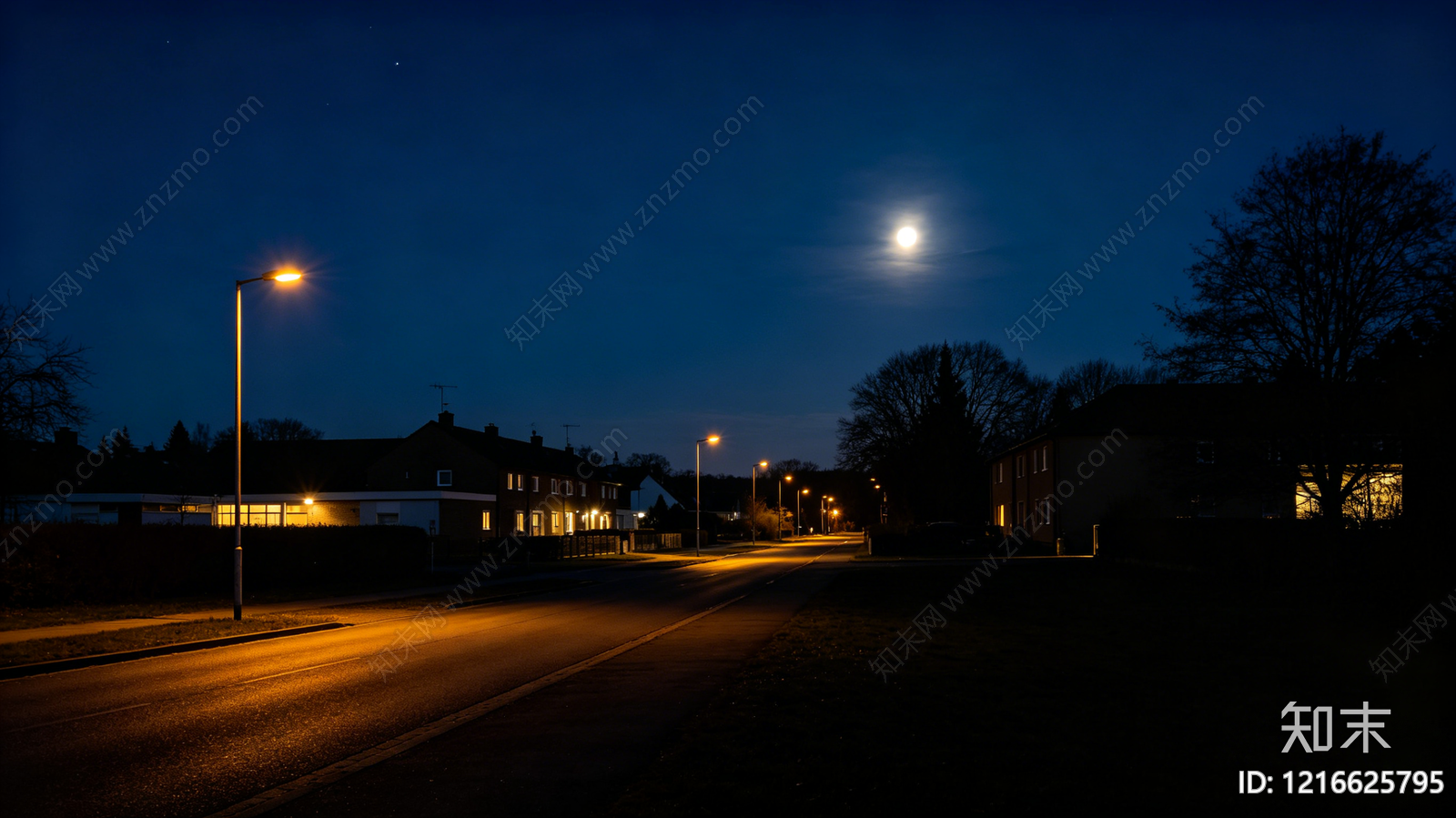 现代夜晚贴图下载【ID:1216625795】