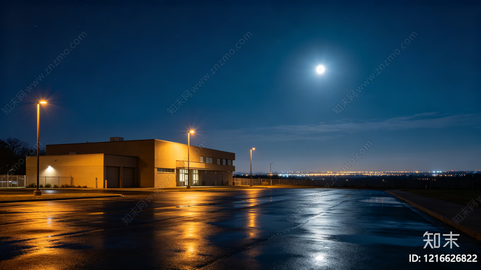 现代夜晚贴图下载【ID:1216626822】