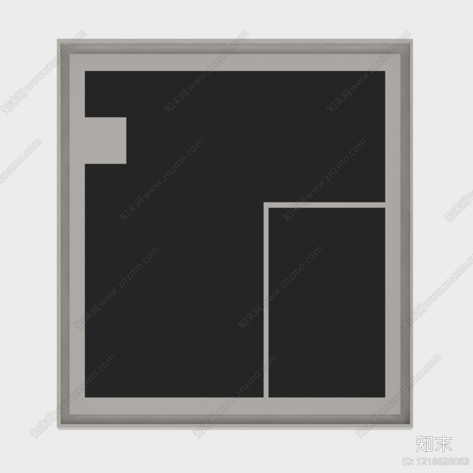 极简黑白挂画贴图下载【ID:1216626063】