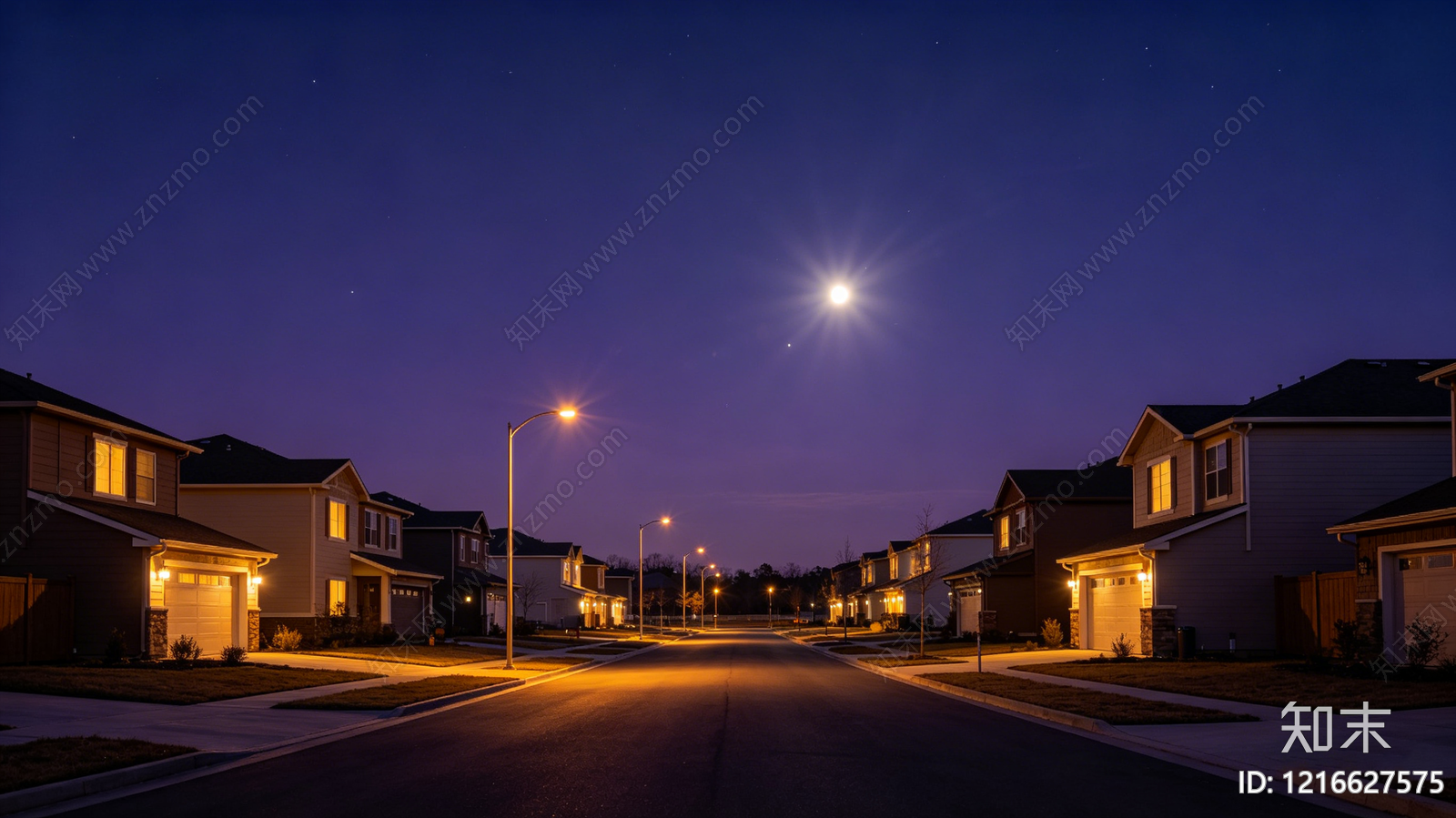 现代夜晚贴图下载【ID:1216627575】