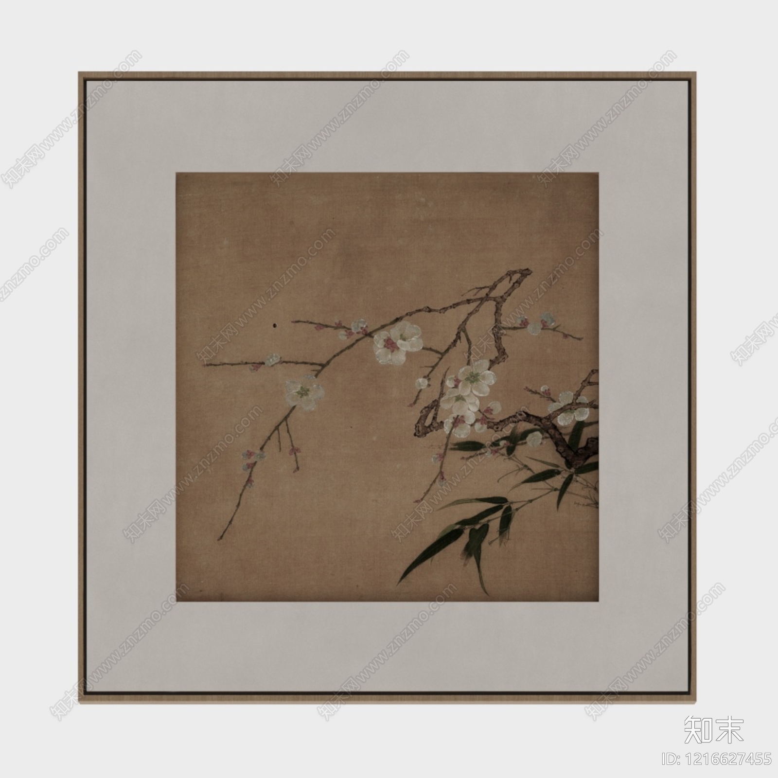 新中式字画贴图下载【ID:1216627455】