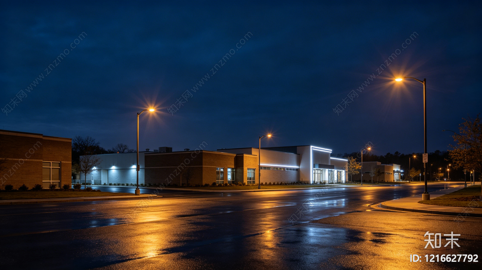 现代夜晚贴图下载【ID:1216627792】