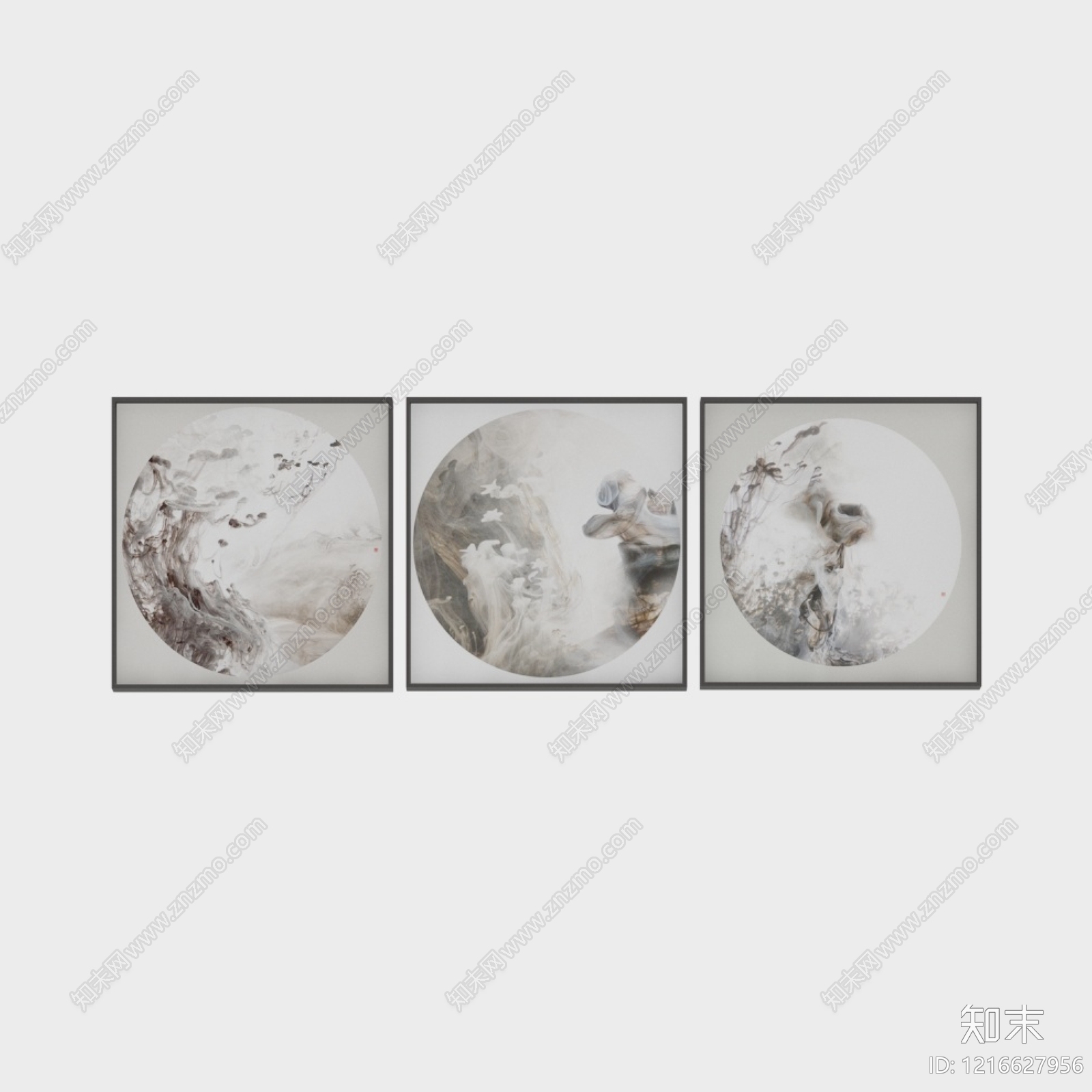 新中式水墨画贴图下载【ID:1216627956】