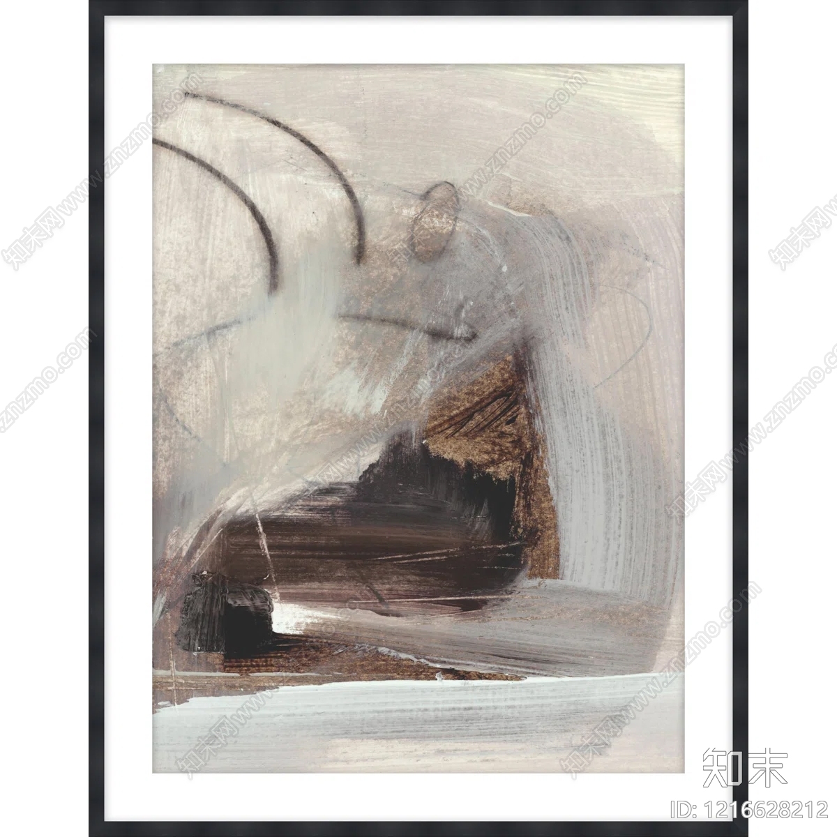 北欧抽象画贴图下载【ID:1216628212】