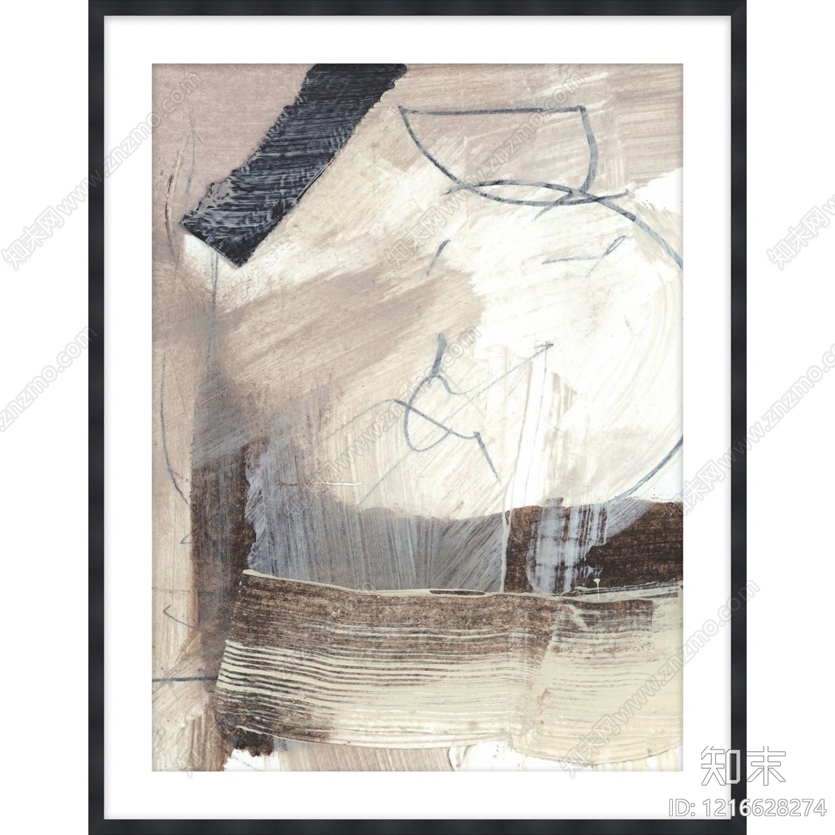 北欧抽象画贴图下载【ID:1216628274】