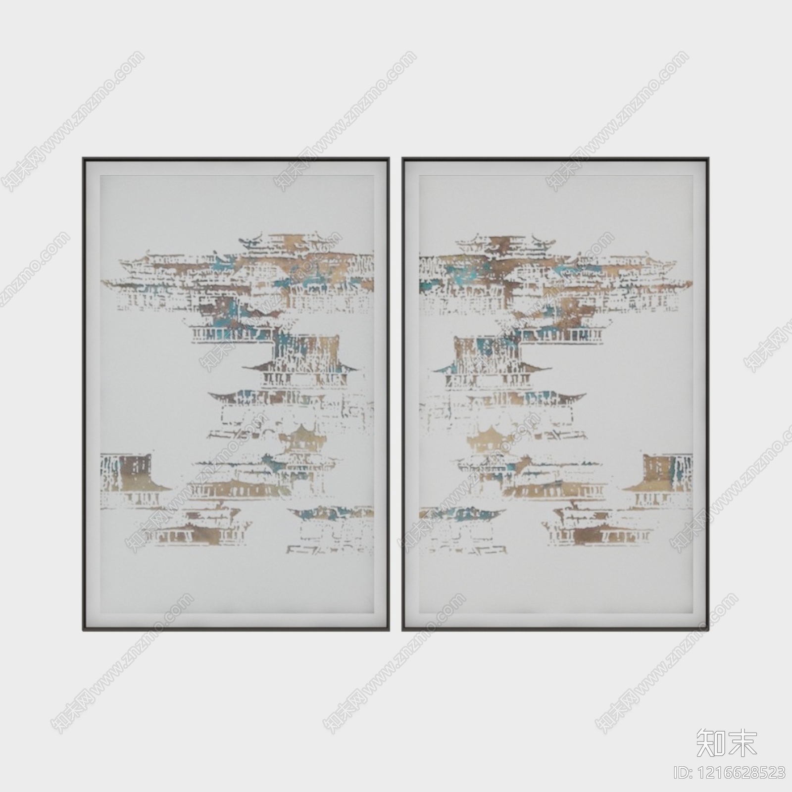 新中式其他挂画贴图下载【ID:1216628523】