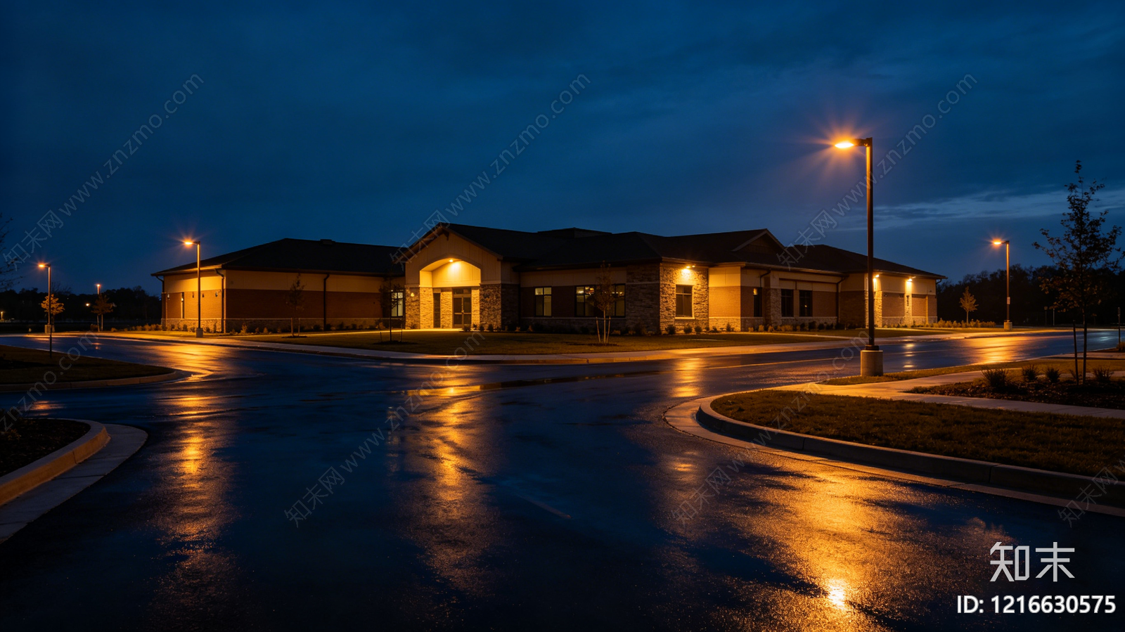 现代夜晚贴图下载【ID:1216630575】