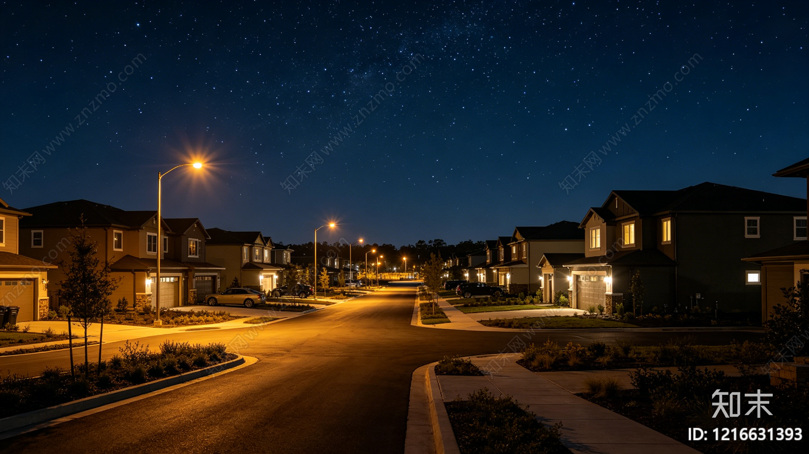 现代夜晚贴图下载【ID:1216631393】