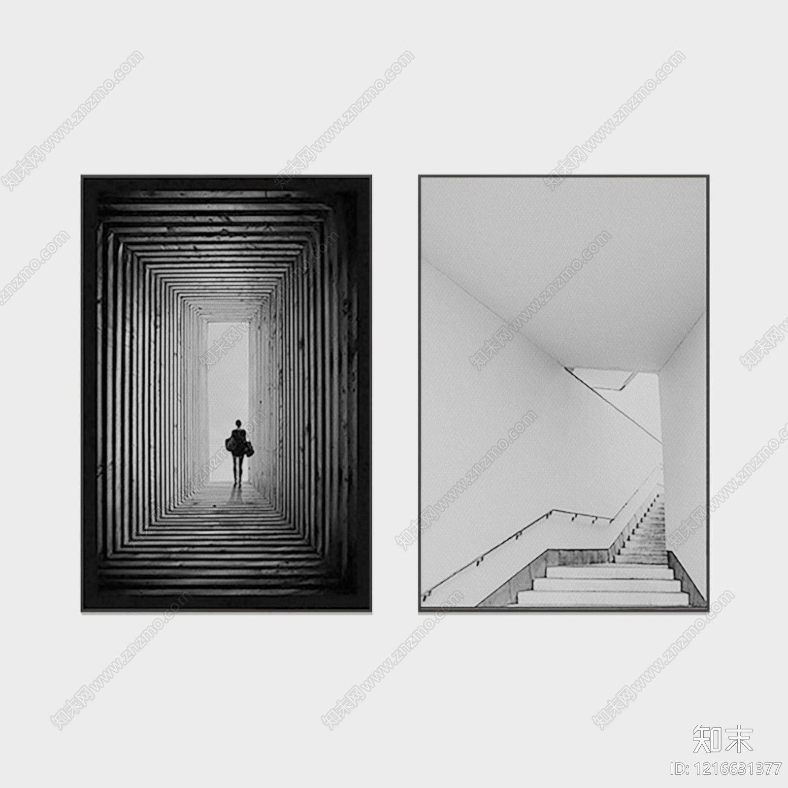 意式黑白挂画贴图下载【ID:1216631377】