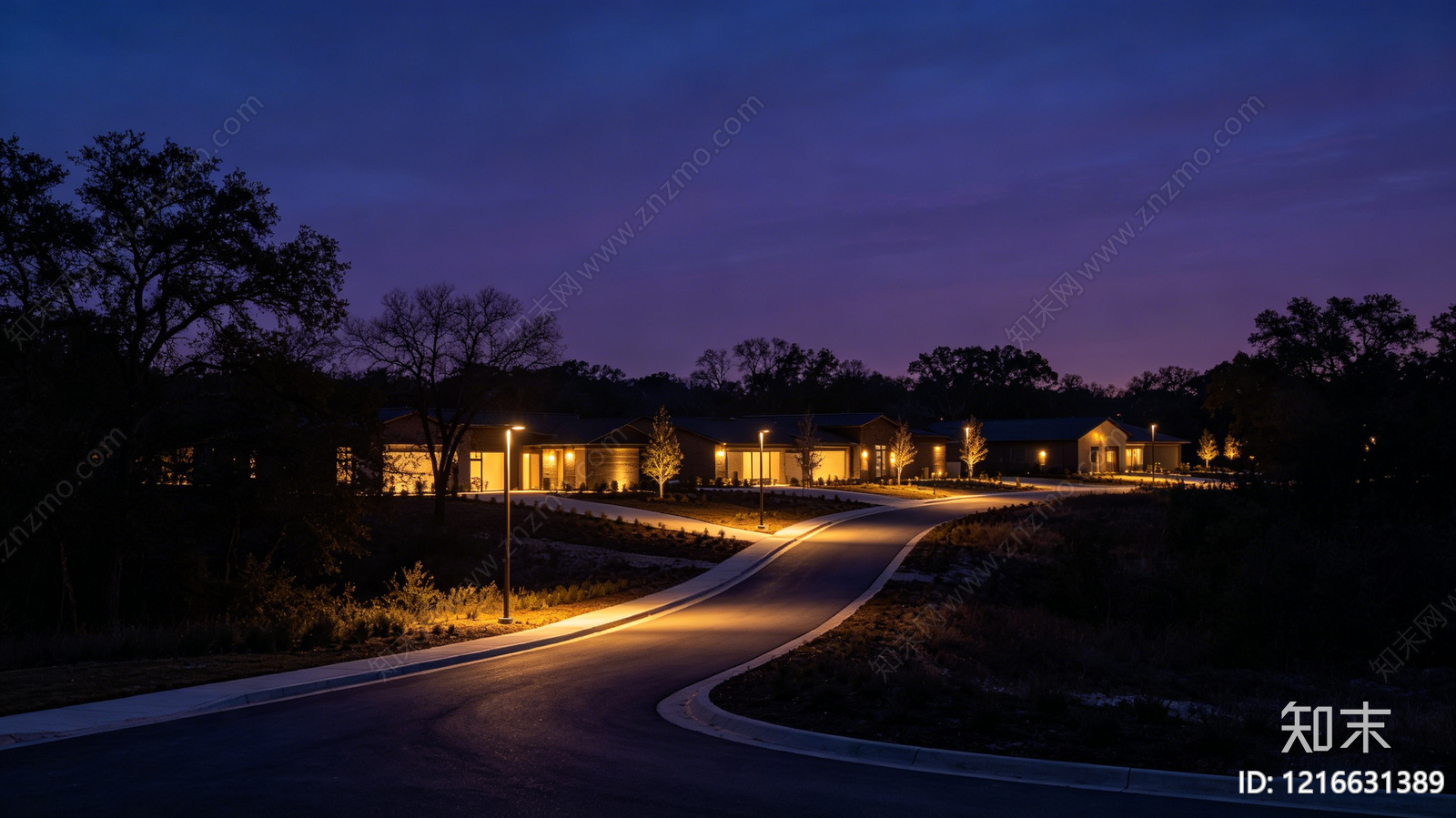 现代夜晚贴图下载【ID:1216631389】