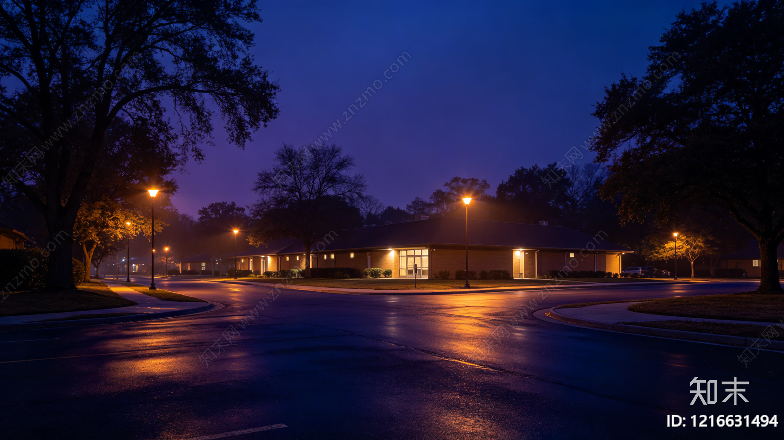 现代夜晚贴图下载【ID:1216631494】