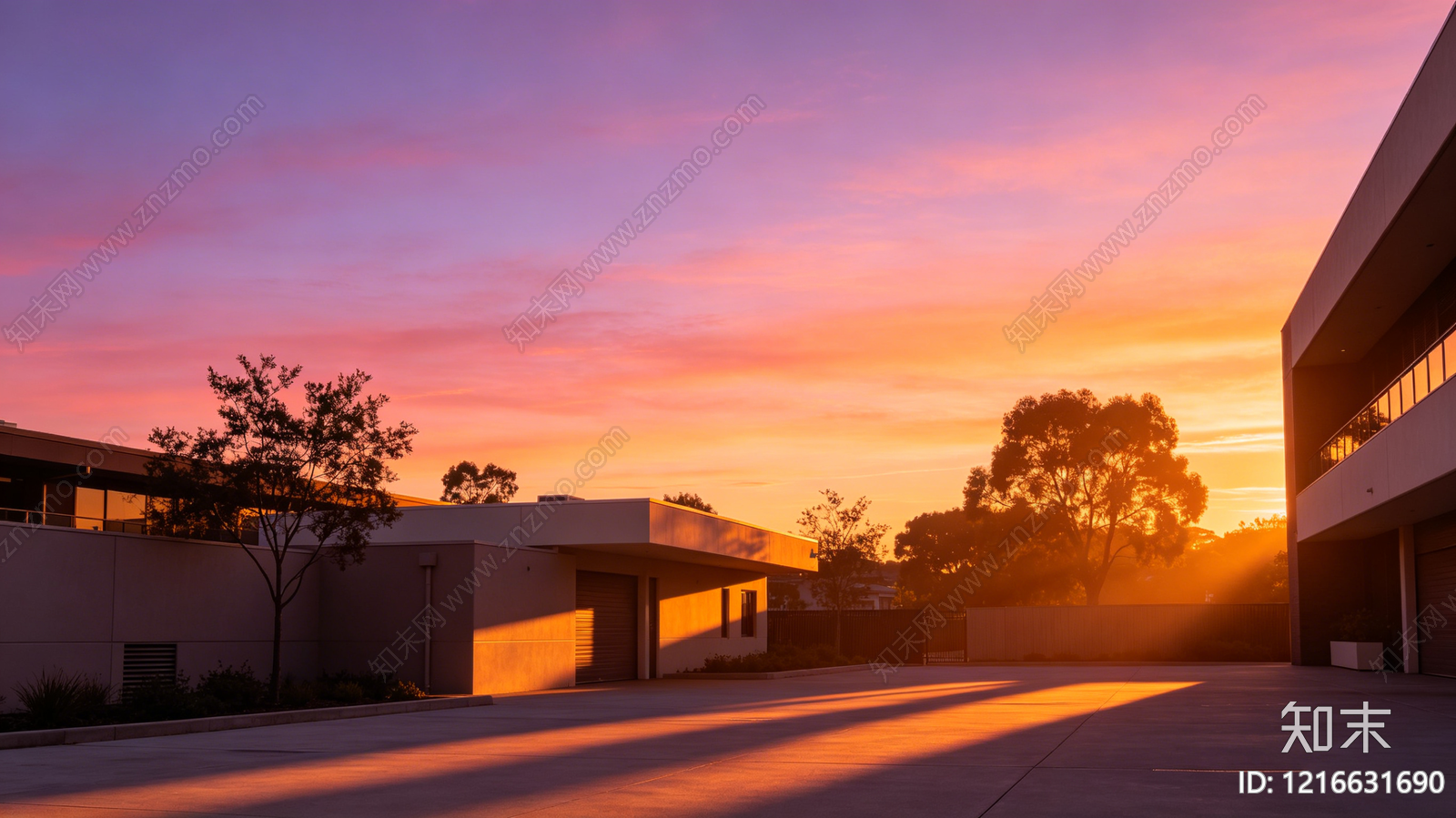 现代黄昏贴图下载【ID:1216631690】