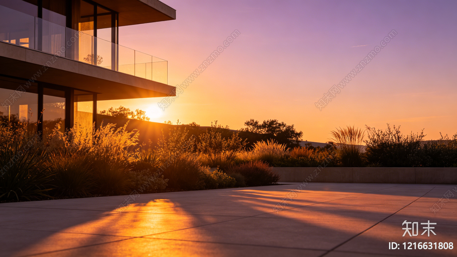 现代黄昏贴图下载【ID:1216631808】