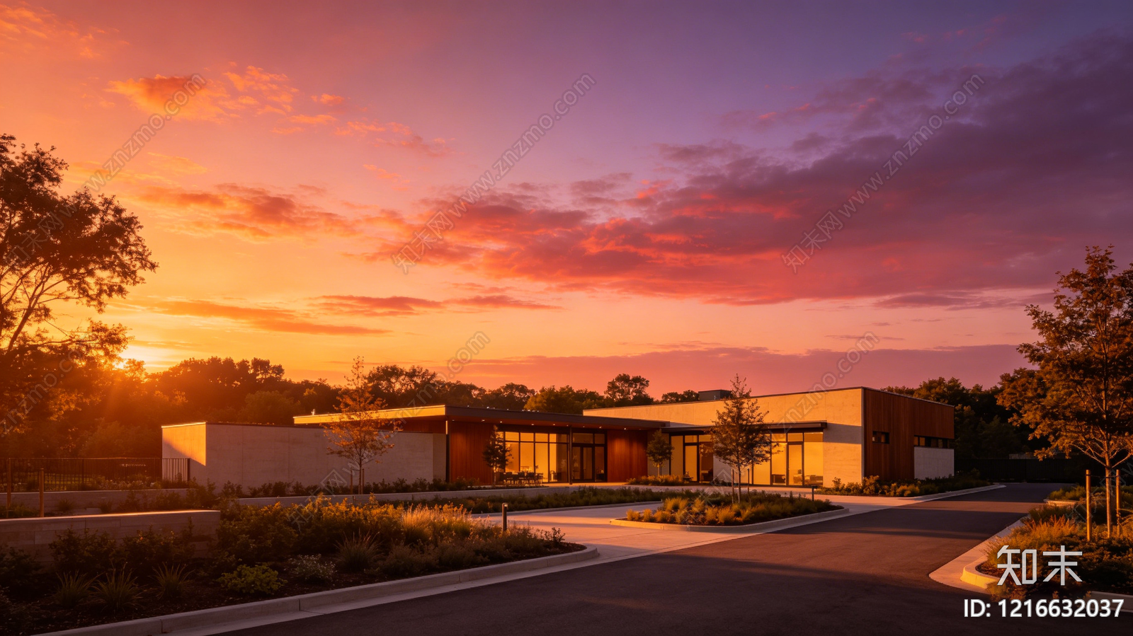 现代黄昏贴图下载【ID:1216632037】