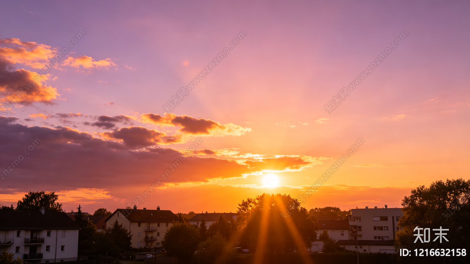 现代黄昏贴图下载【ID:1216632158】