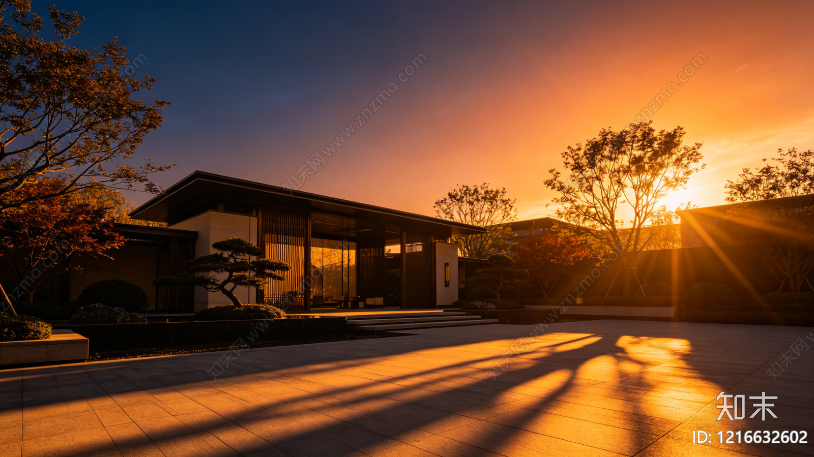 现代黄昏贴图下载【ID:1216632602】