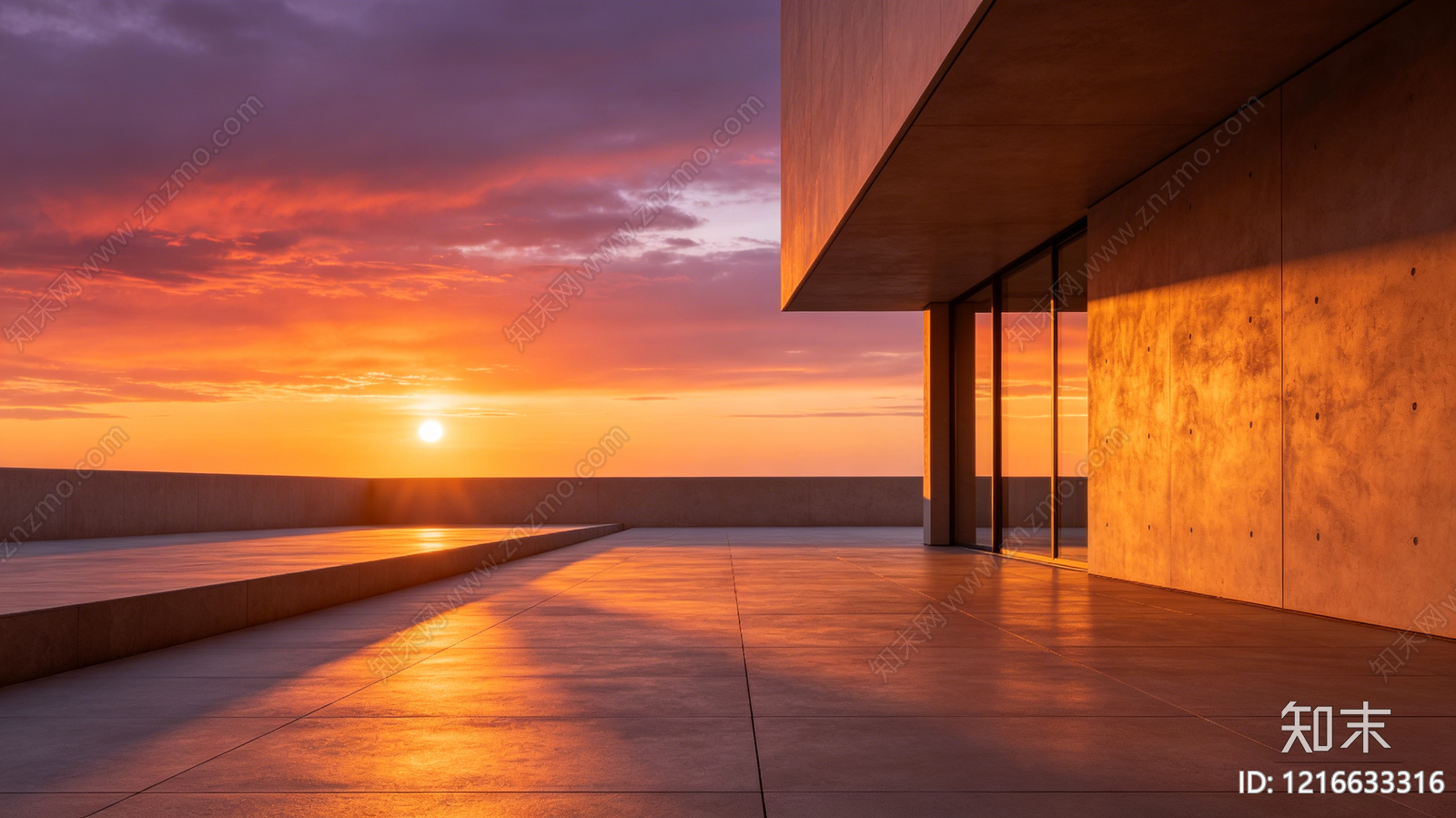 现代黄昏贴图下载【ID:1216633316】
