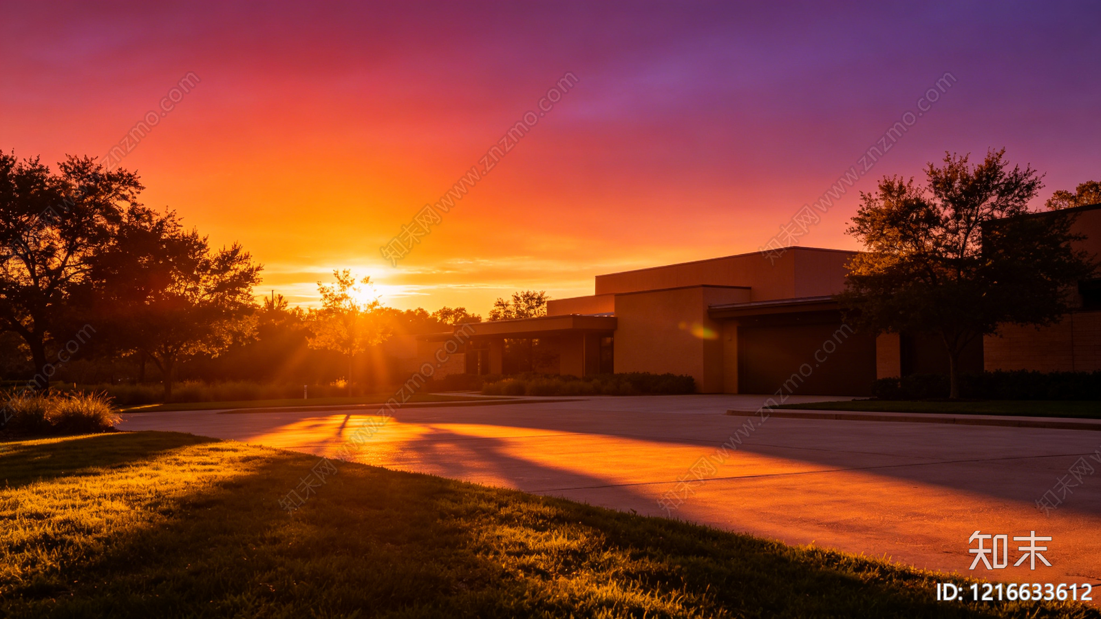 现代黄昏贴图下载【ID:1216633612】