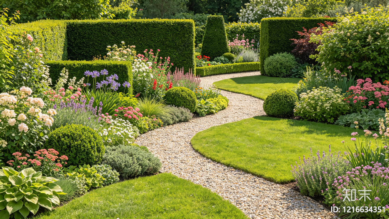 现代花园贴图下载【ID:1216634351】