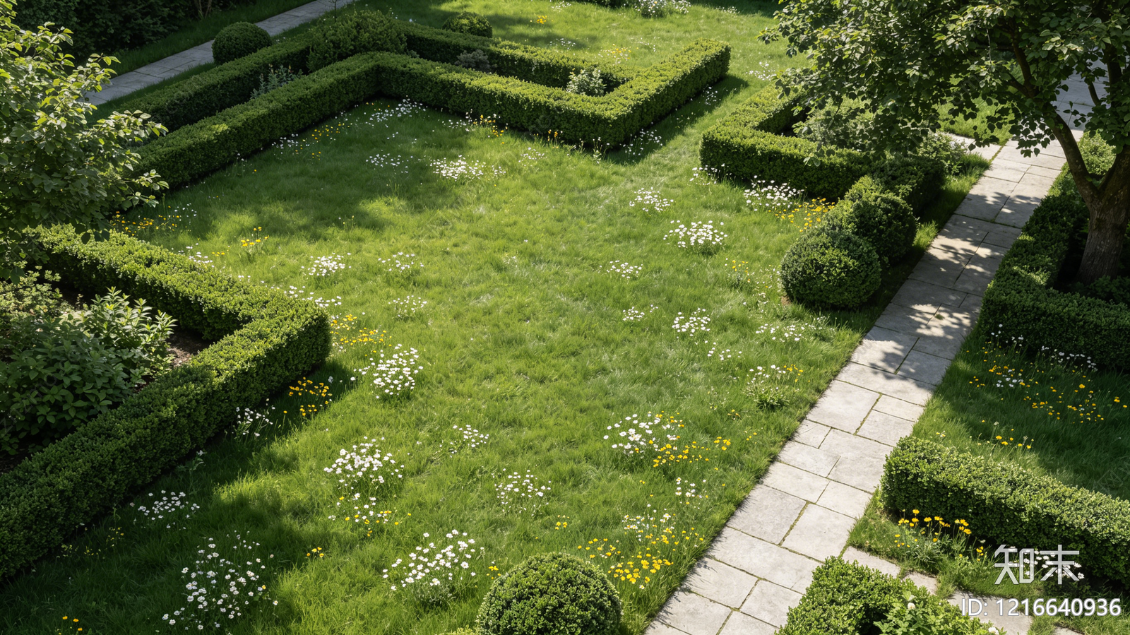 现代花园贴图下载【ID:1216640936】