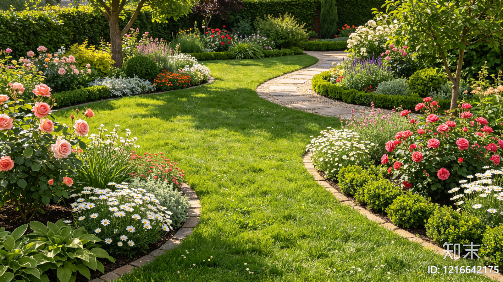 现代花园贴图下载【ID:1216642175】