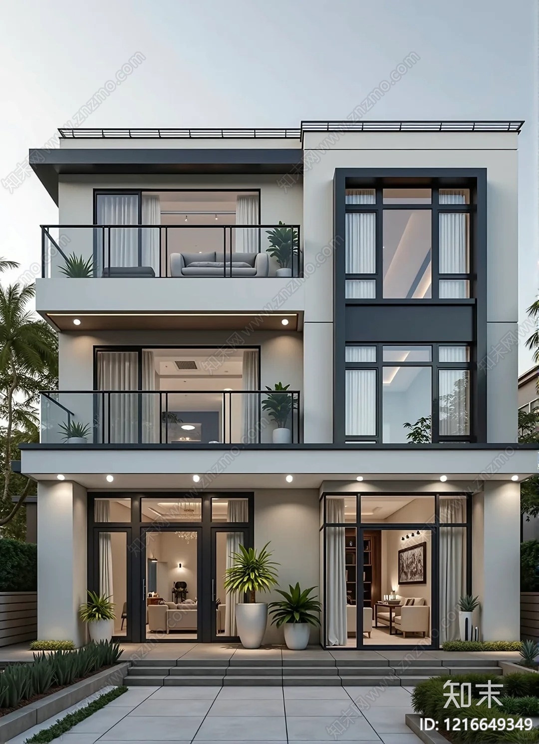 建筑外立面贴图下载【ID:1216649349】