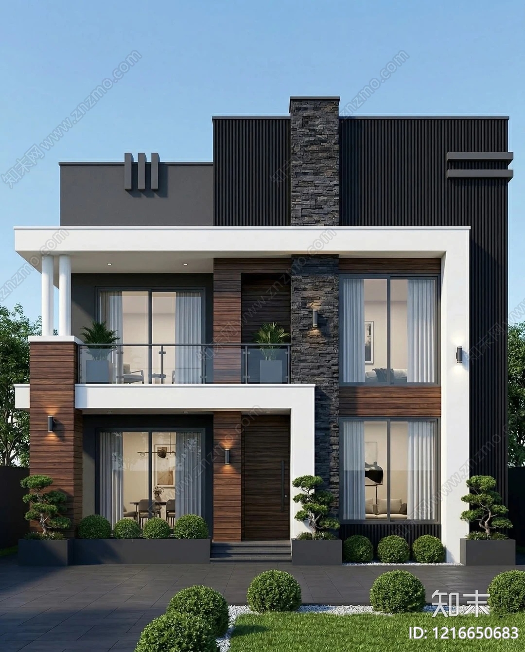 建筑外立面贴图下载【ID:1216650683】