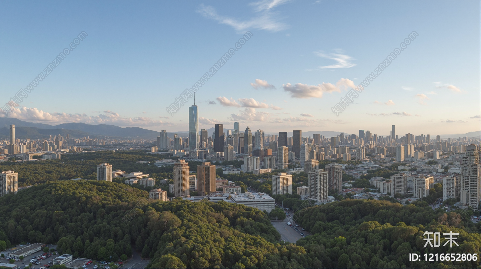 现代城市背景贴图下载【ID:1216652806】