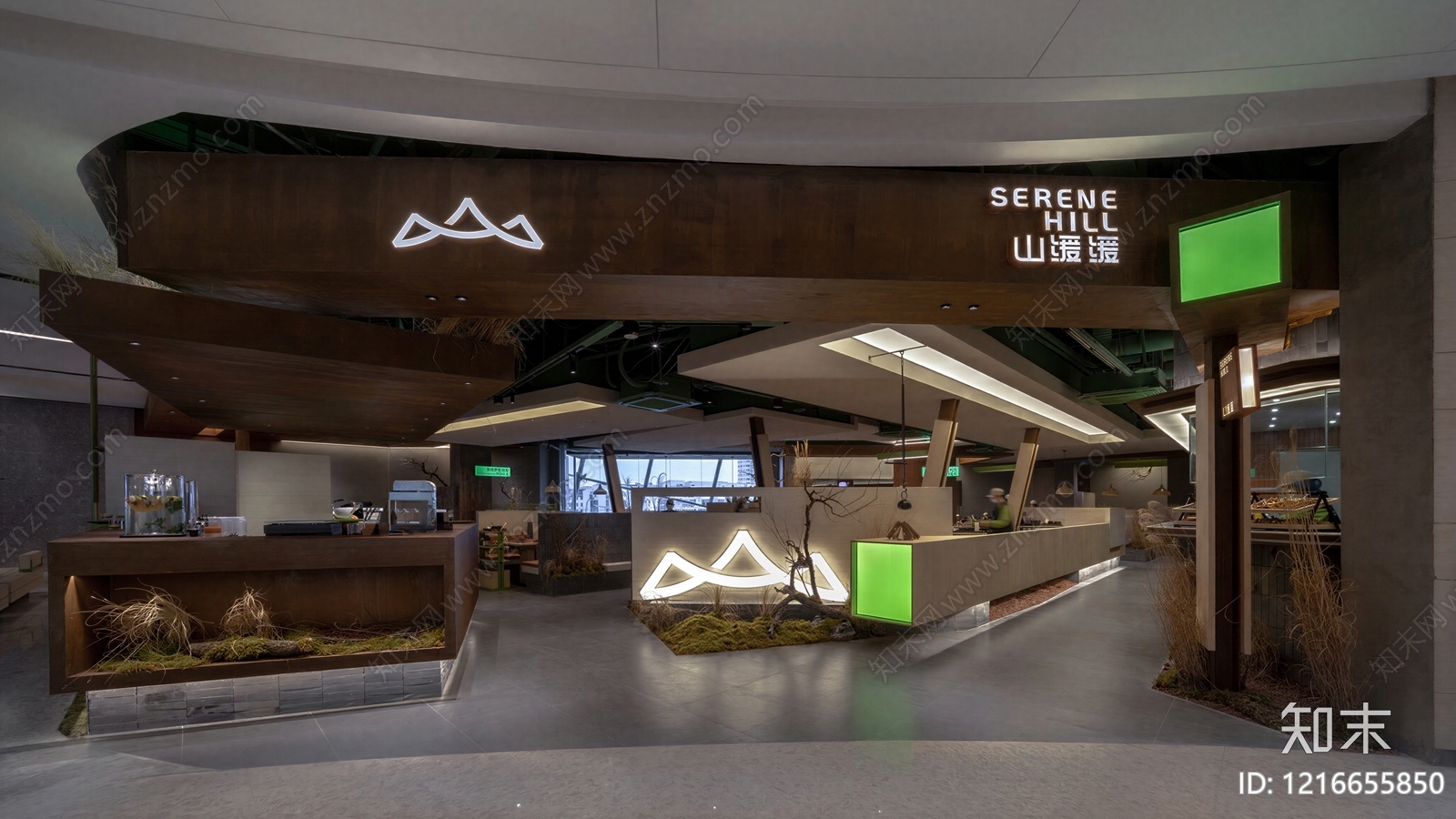 新中式商铺贴图下载【ID:1216655850】