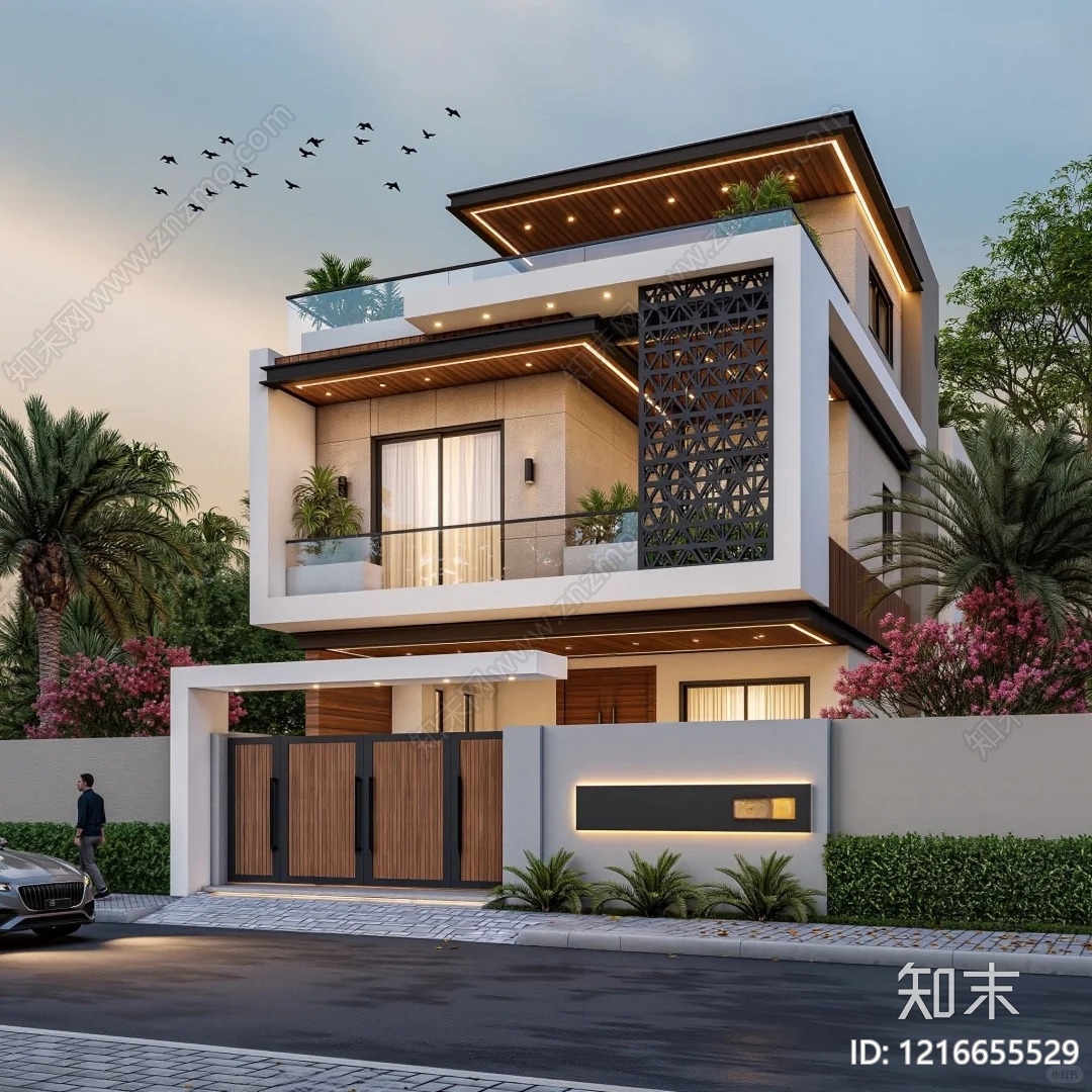 建筑外立面贴图下载【ID:1216655529】