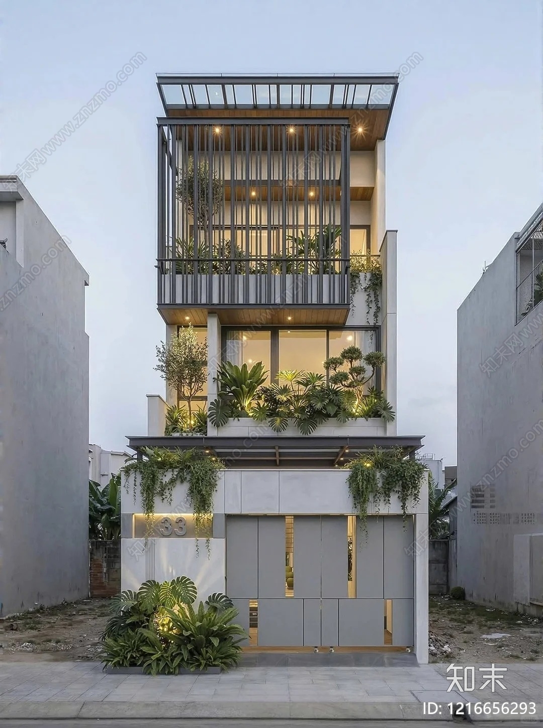 建筑外立面贴图下载【ID:1216656293】