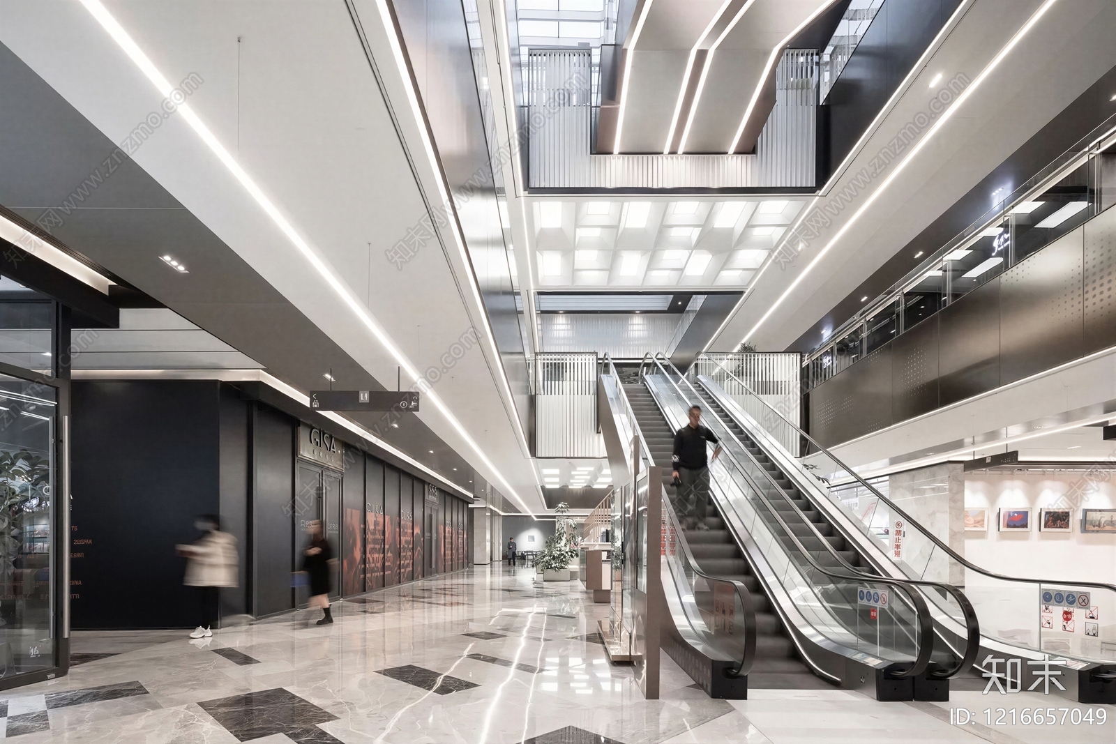 现代商场贴图下载【ID:1216657049】