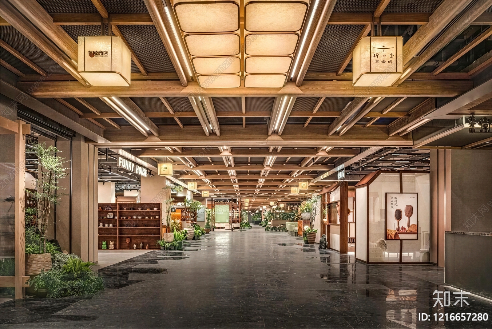 现代商场贴图下载【ID:1216657280】