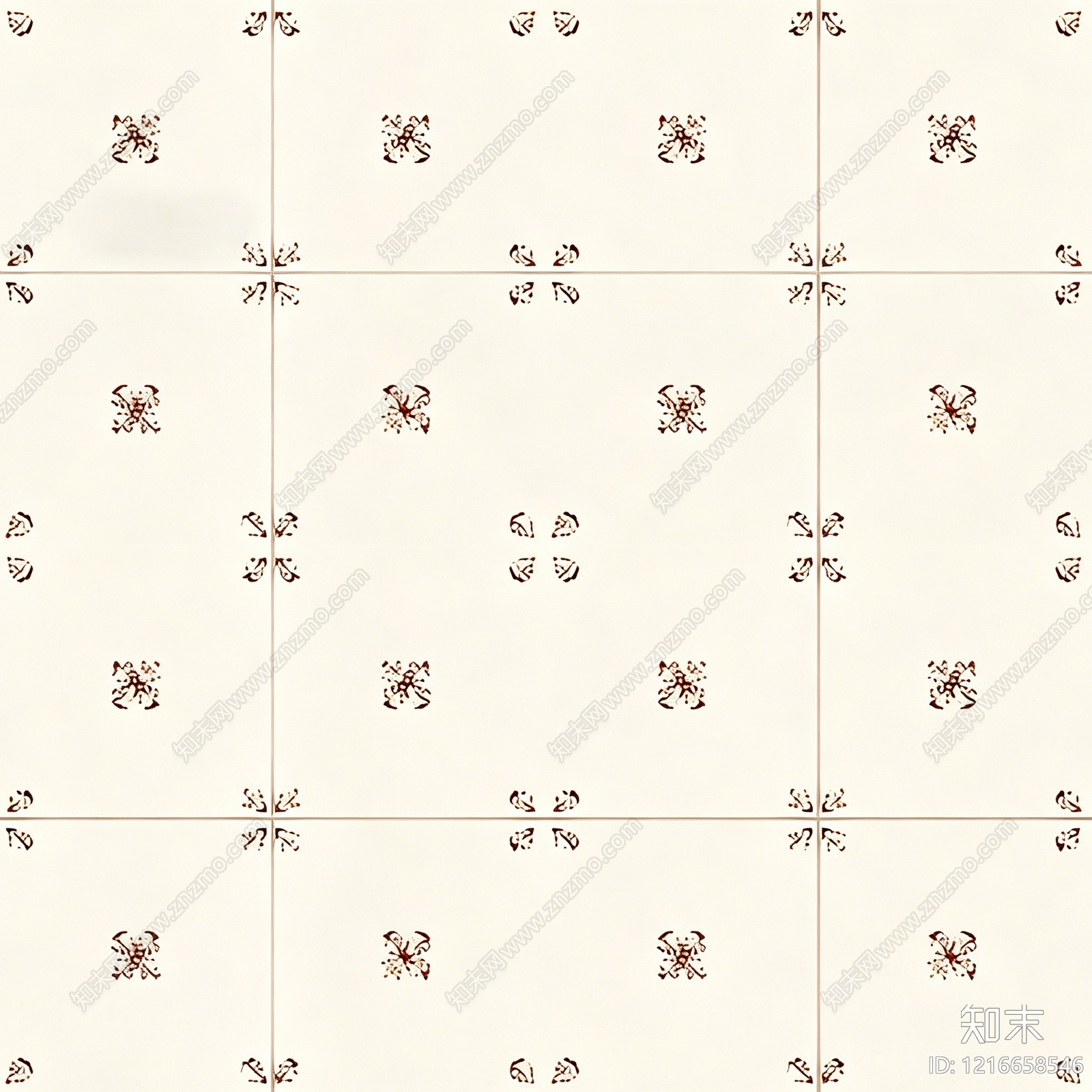 奶油花纹砖贴图下载【ID:1216658546】